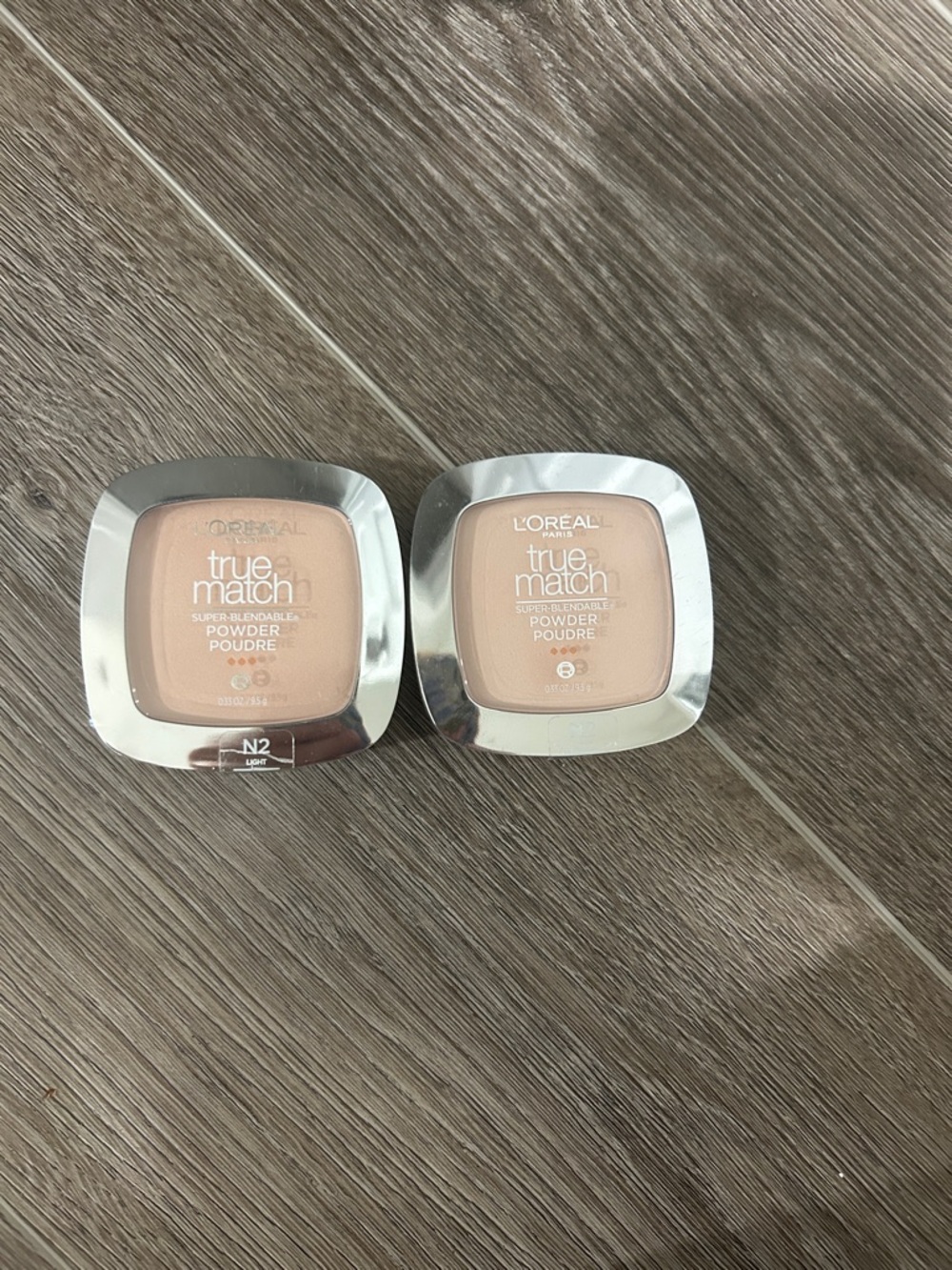 2X L'Oreal True Match Super-Blendable Powder - N2 light Classic ivory